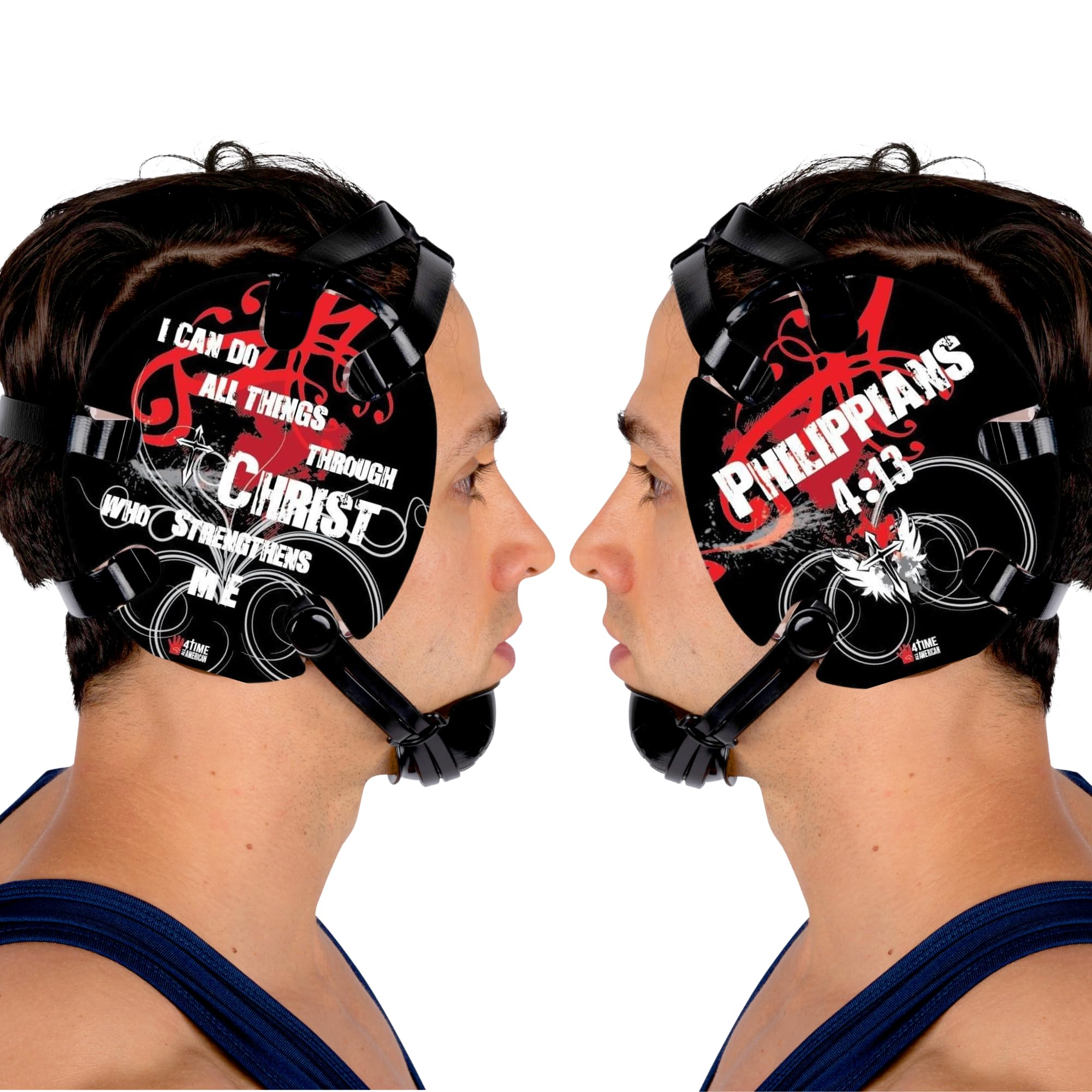 13 Red Wrestling Headgear .