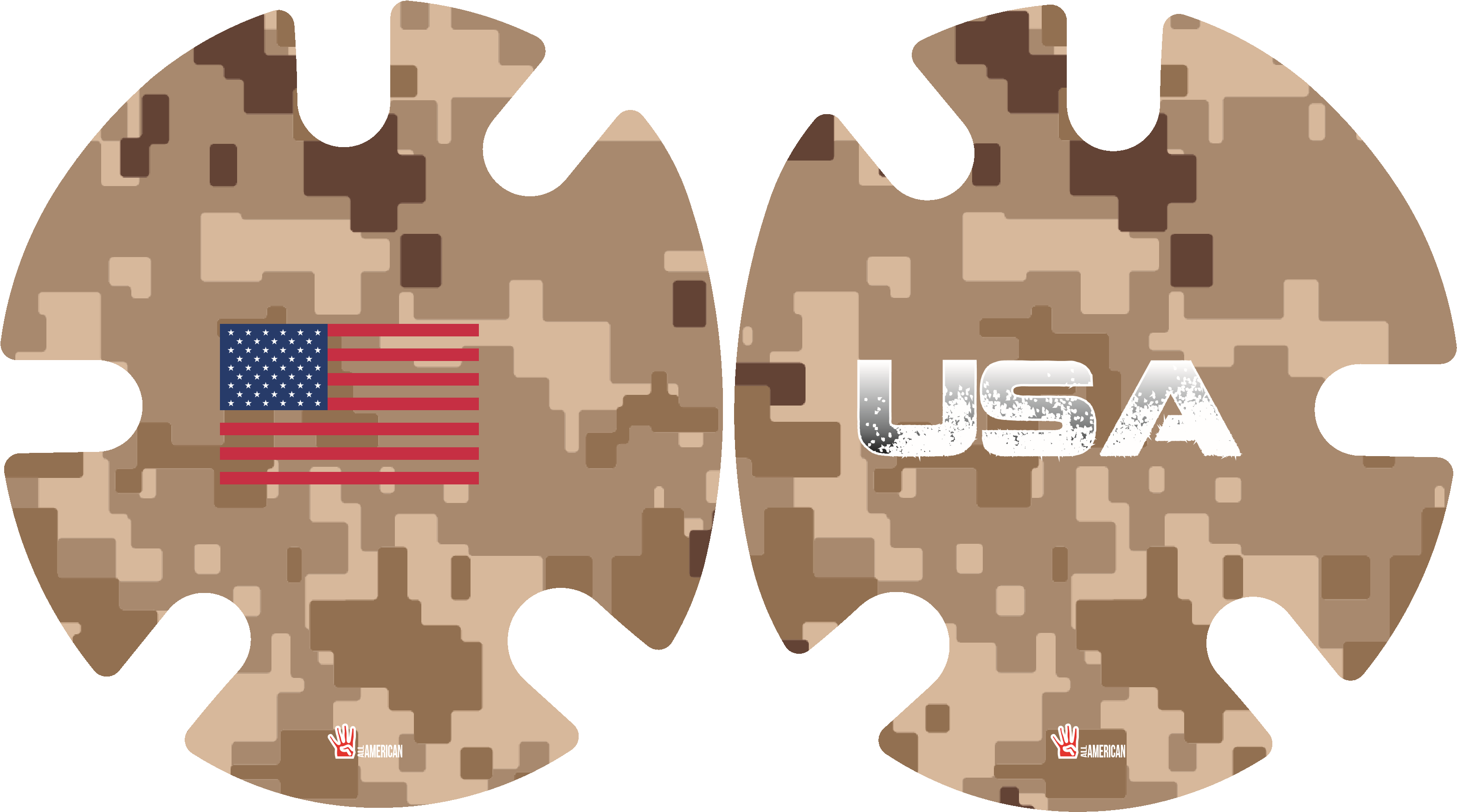 Desert Camo Wrestling Headgear Decals, Wraps by 4Time All American