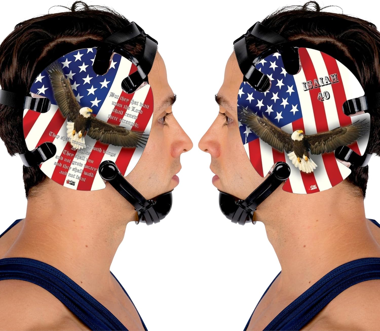 Isaiah 40:  Wrestling Headgear Decals with Headgear, Wraps by 4Time All American