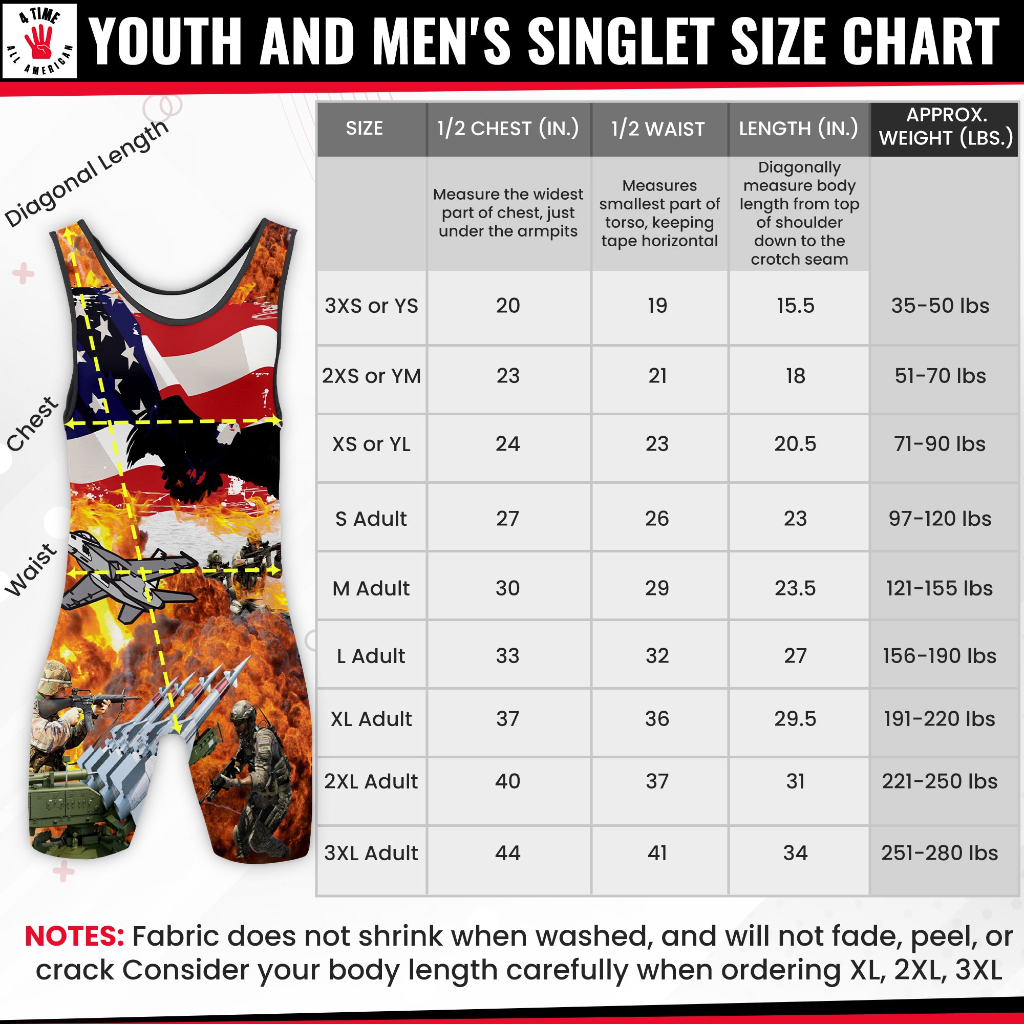 VAC Holiday Duals singlet
