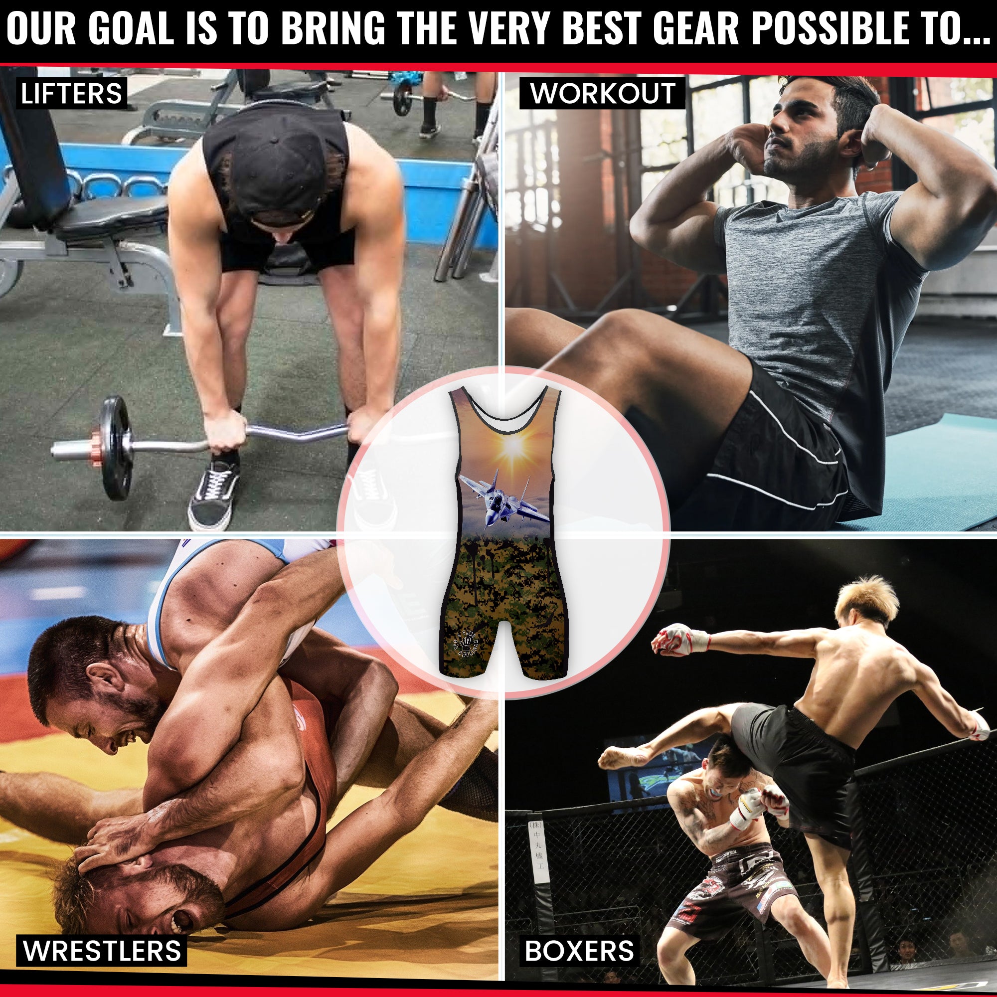 Shot Wrestling Singlet