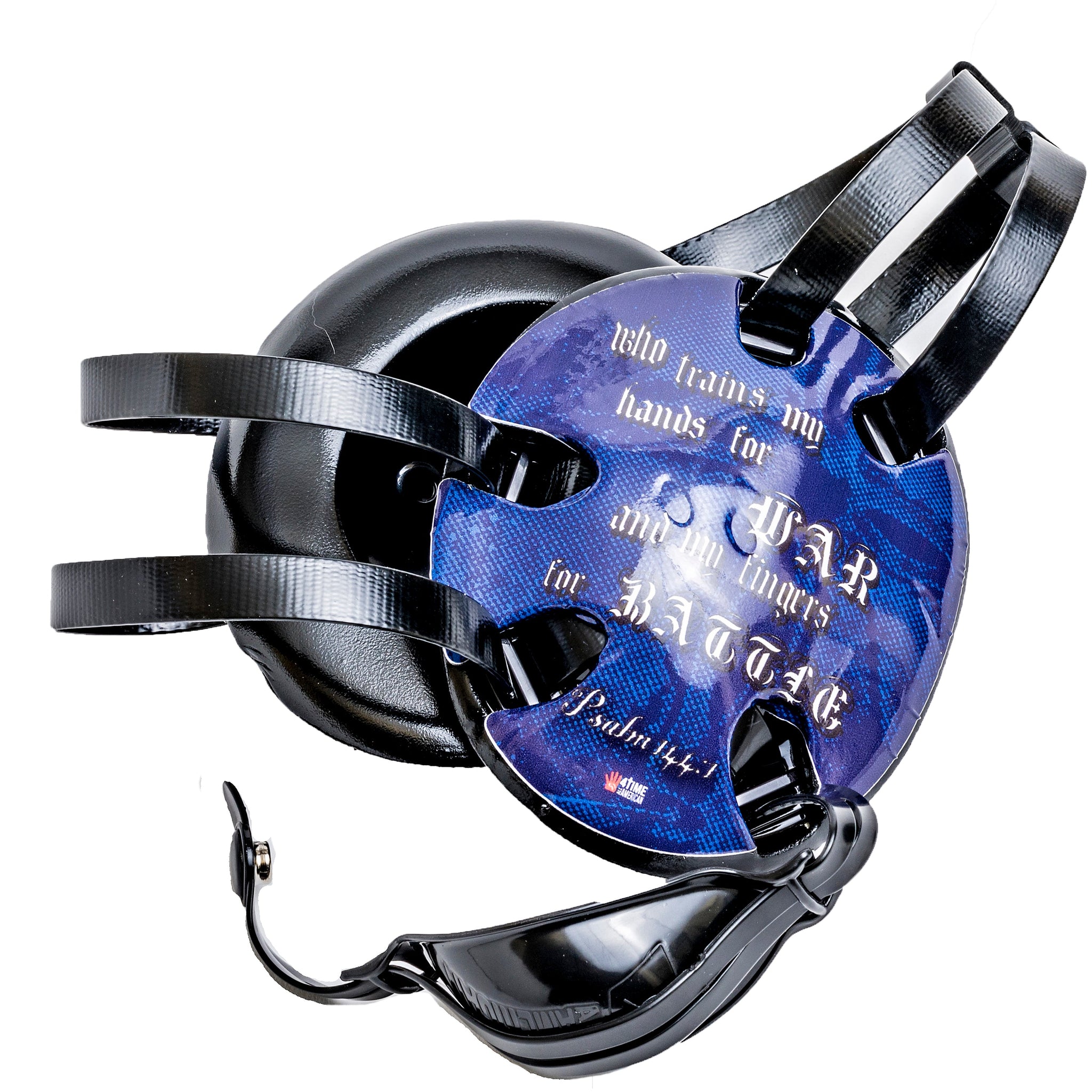 1 Blue Wrestling Headgear