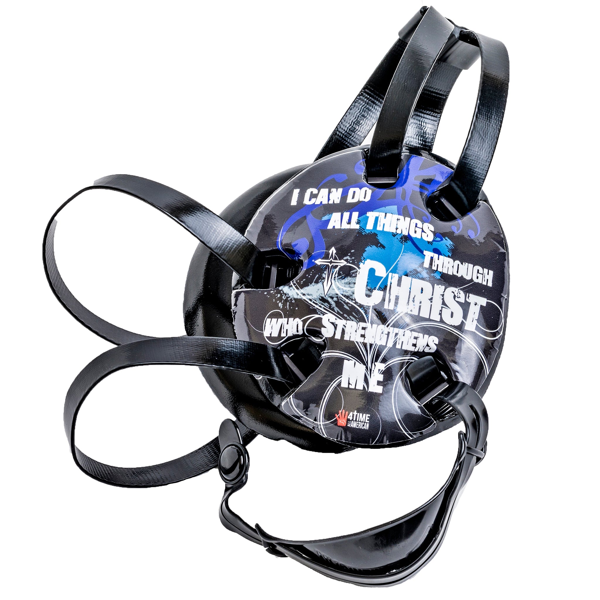 13 Blue Wrestling Headgear