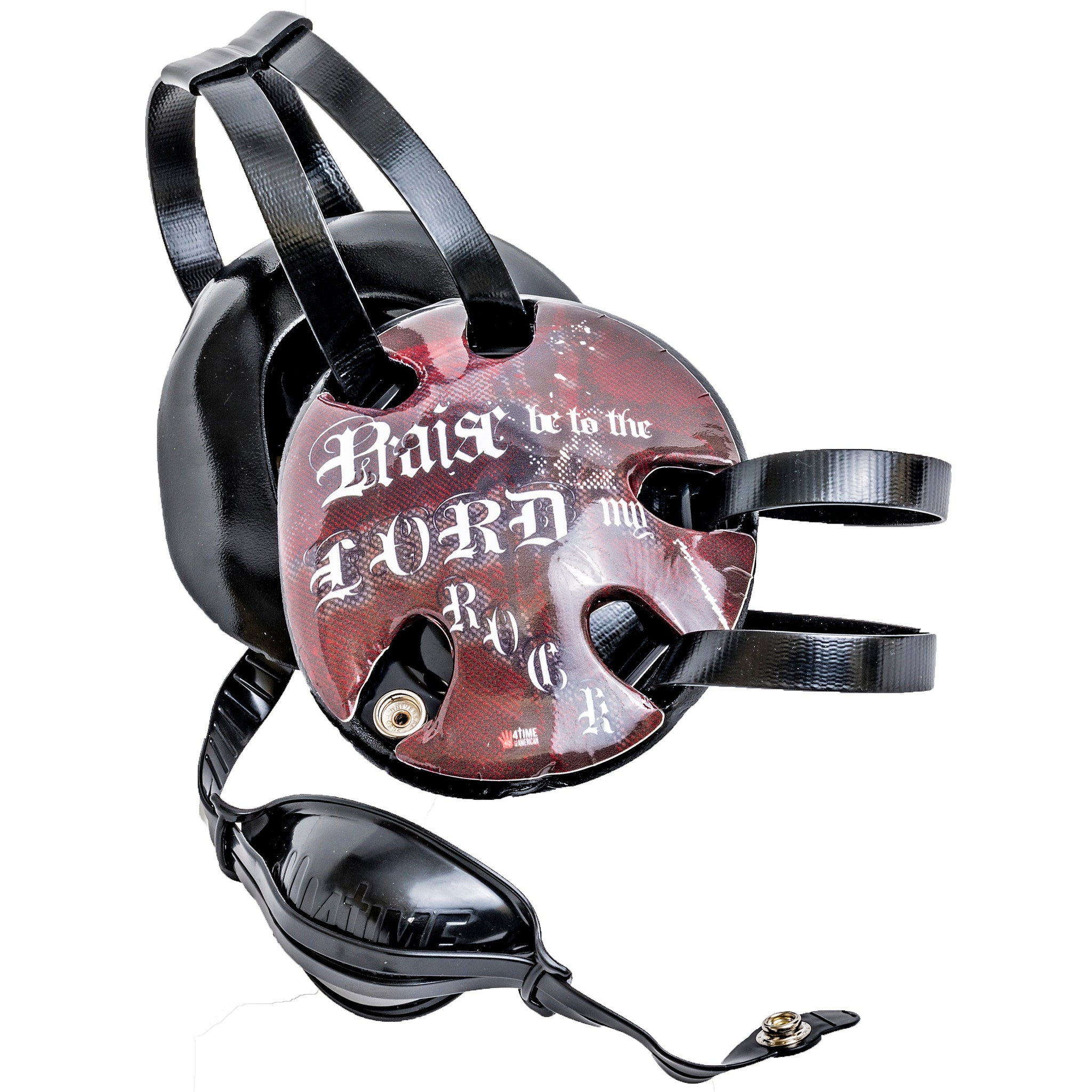 Psalm 144:1 Red Wrestling Headgear