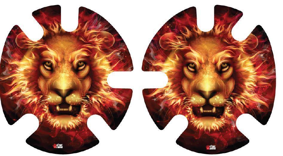 Fire Lion Wrestling Headgear Decals, Wraps by 4Time All American
