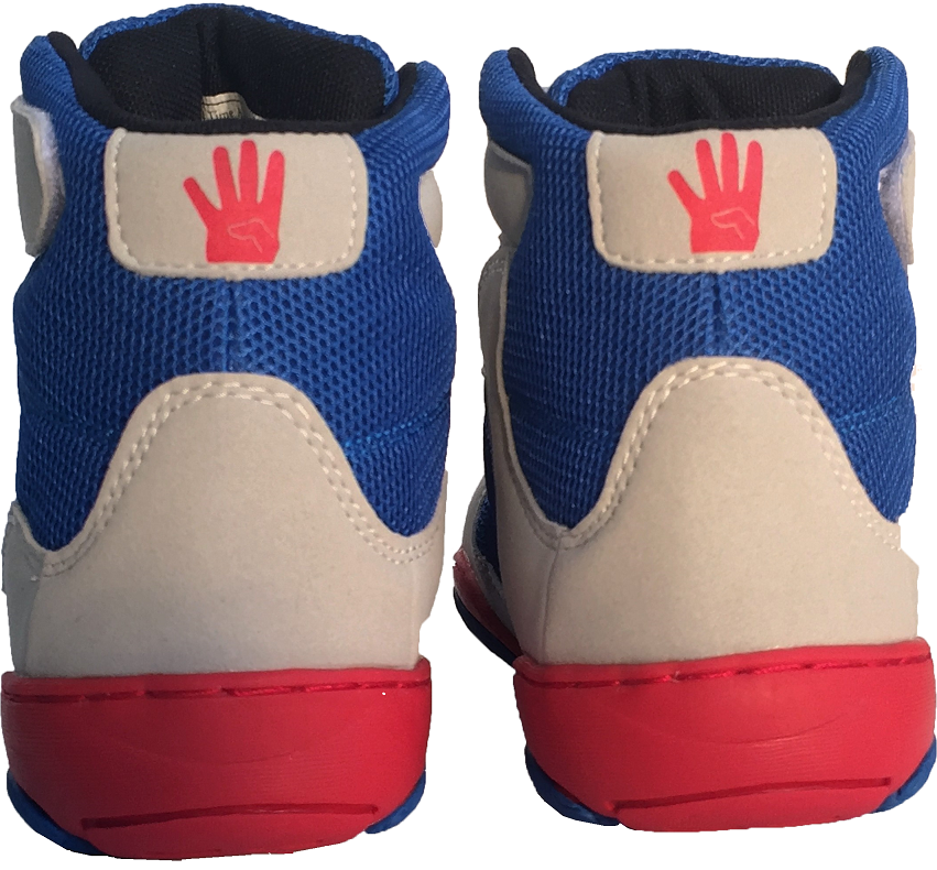 Patriot blue wrestling shoes