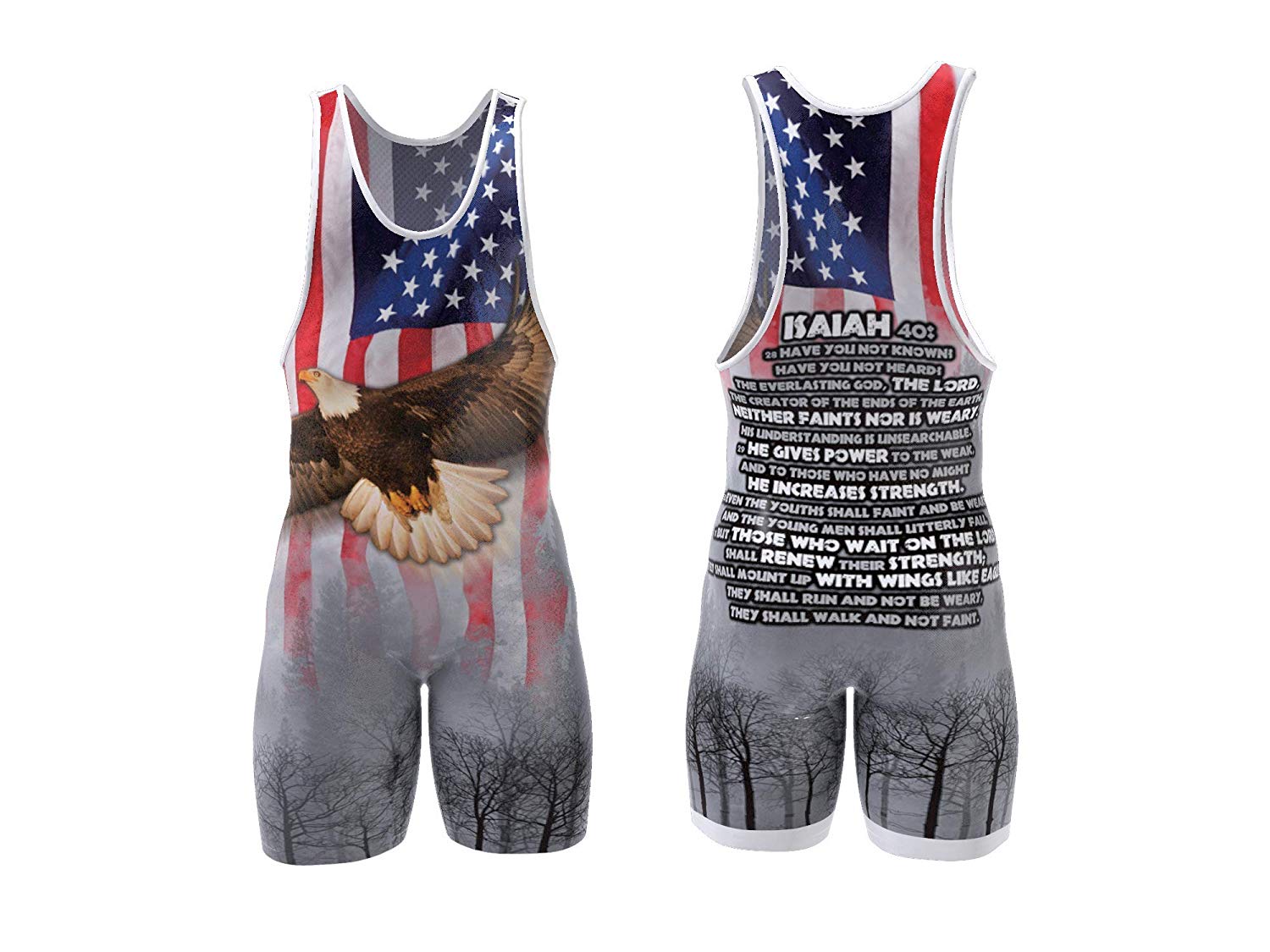 Isaiah 40 Eagle Wrestling Singlet