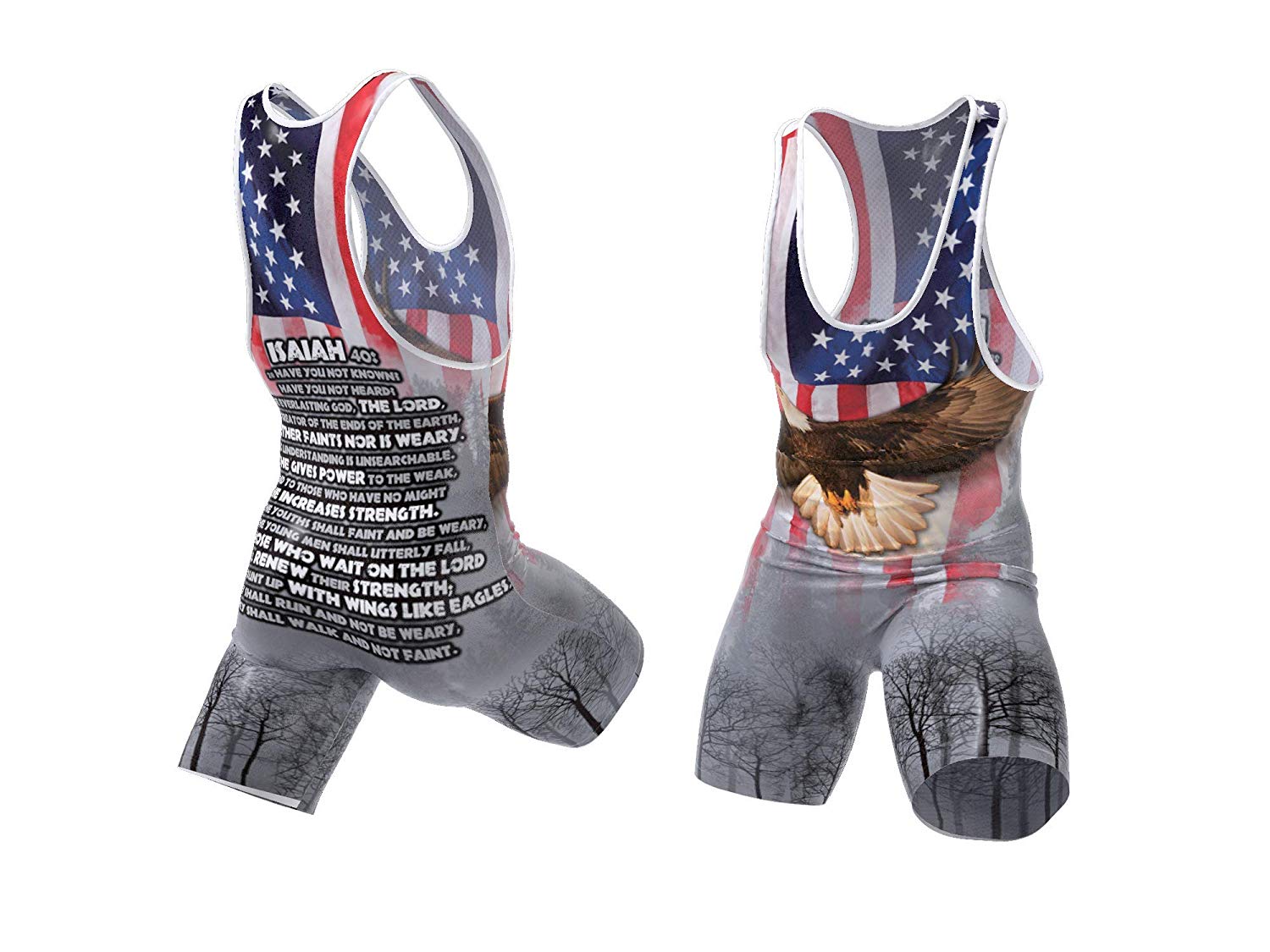 Isaiah 40 Eagle Wrestling Singlet
