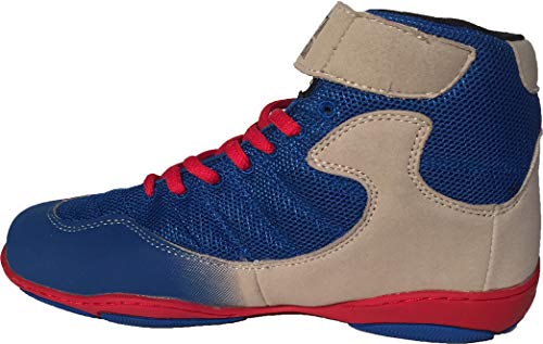 Patriot blue wrestling shoes